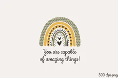 You are capable of amazing things! PNG, Sunflower Sublimati Product Image 1