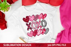 Xoxo - Valentine&#039;s Day Sublimation PNG Product Image 2