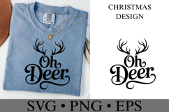 Oh Deer Svg | Christmas svg | Shirt Svg Product Image 2