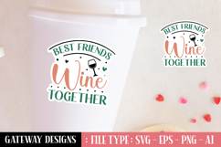 Best Friends Wine Together sticker design Product Image 1