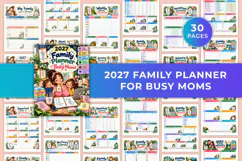 2027 Family Planner for Busy Moms kdp interiors Product Image 1