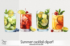 Summer cocktail clipart Product Image 1