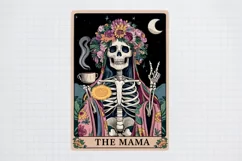 Funny Skeleton Tarot Card, The mama tarot card PNG Product Image 2
