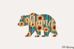Mama PNG, Sunflower Mom Life Sublimation PNG Product Image 2