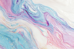 A painting with swirling colors of pink, blue, and purple Product Image 1