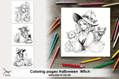 Halloween Witch|Coloring page Product Image 1