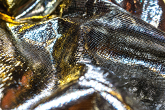 Gold Silver Metallic Foil Fabric Shiny Texture Product Image 1