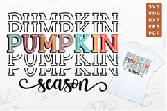 Stacked Pumpkin Season SVG, Pumpkin Fall T shirt Designs Product Image 1