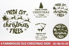 Farmhouse Old Christmas Sign SVG Product Image 1