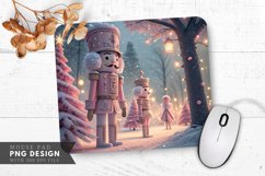 Whimsical Nutcracker Christmas Scene Mouse Pad PNG Product Image 1