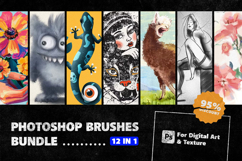 12-in-1 Photoshop Brushes Bundle Product Image 1