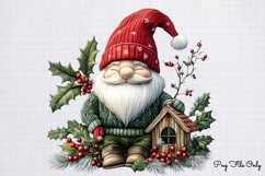 Christmas gnome Winter clipart PNG Product Image 1