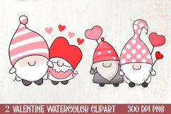 Valentines Day Gnomes Clipart, Valentines Clipart Product Image 2