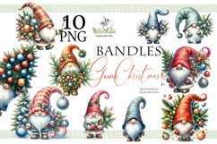 Bundle Of Christmas Gnomes Christmas Trees, Gnomes Christmas Product Image 1