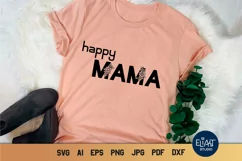 Happy Mama SVG | Mothers Day SVG | Floral SVG Product Image 2