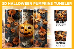 Halloween Pumpkin 3D Tumbler Wrap Bundle, 20 oz Fall Tumbler Product Image 13