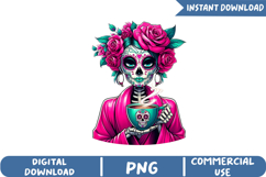 Coffee Lovers Sublimation, Funny Skeleton Png Product Image 1