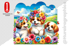 Cute Dog Clipart - PNG File Product Image 1