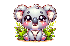 Cute Koala Clipart - PNG File Product Image 2