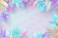 gold, holographic, leaves, winter, bokeh, iridescent, elegan Product Image 1