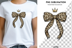 Leopard Bow PNG | Coquette Leopard Print Bow Product Image 1