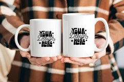 11 oz and 15 oz Mug Mockup, Two Mug Mockup, Blank Mug Mockup Product Image 1