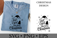 Just a girl who loves Christmas Svg | Christmas | Shirt Svg Product Image 1