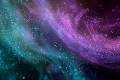 A galaxy with swirling purple and blue hues in space Product Image 1