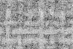 Hand-Drawn Maze Line Texture Black and White Background Product Image 1