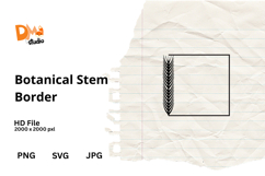 Botanical Stem Border Frame Product Image 1