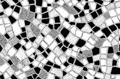 Abstract Mosaic Dot Texture Black and White Background Product Image 1