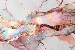 Marble pattern with gold accents and pastel hues Product Image 1