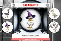 Car Coaster Sarcastic Skelegoose Product Image 1