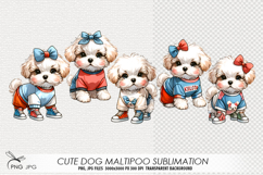Cute maltipoo dog sublimation Product Image 1