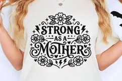 Strong As A Mother Svg, Mom Life Svg, Strong Mama Svg. Product Image 2