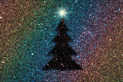 &quot;Glitter Christmas Tree Starry Night Background JPG&quot; Product Image 1