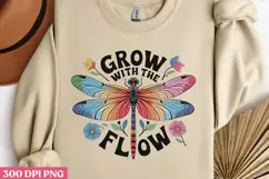 GROW WITH THE FLOW PNG, Positive Sublimation PNG Product Image 2
