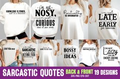 Sarcastic Quotes Front &amp; Back SVG Bundle, Front &amp; Back SVG Product Image 1