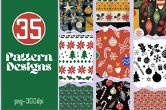 Christmas Pattern Mega Bundle PNG Product Image 1