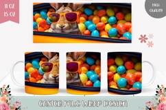 Funny Easter Bunny Mug, Easter Eggs Mug Template Product Image 1