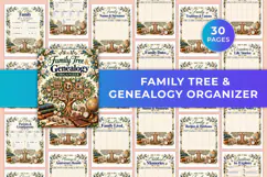 Family Tree & Genealogy Organizer Kdp interiors Product Image 1