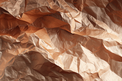 A crumpled brown paper with textured folds and creases Product Image 1