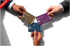 Business Cards Suit Hands Product Image 1
