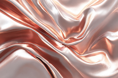 A luxurious rose gold satin fabric with smooth folds Product Image 1