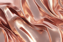 A luxurious rose gold fabric with smooth shiny folds Product Image 1