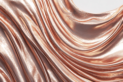 A luxurious rose gold fabric with smooth folds Product Image 1