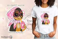Cute Chihuahua Dog PNG Pink Scarf Funny Pet Lover Design Product Image 4