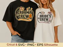 Western Wedding SVG Designs | Groom’s Crew & Bride’s Crew Product Image 2