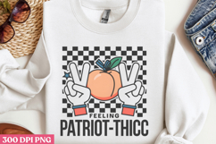 Feeling Patriot thicc PNG, 4th Of July Sublimation PNG Product Image 2