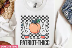 Feeling Patriot thicc PNG, 4th Of July Sublimation PNG Product Image 2